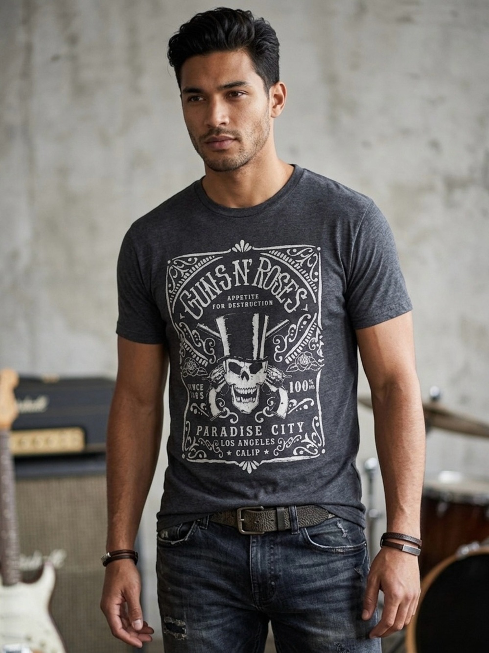 Bravado Black Guns N' Roses Graphic Tee